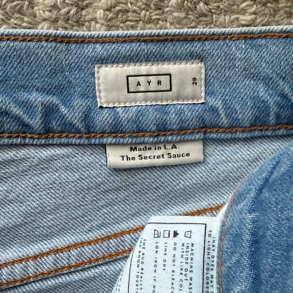 AYR Secret Sauce Heirloom wide leg jeans, size 29 - Picture 5 of 8